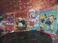 Pack of 4 mix cartoons characters for childrens black and white. 