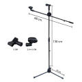 Iremax microphone stand, microphone stand, condenser microphone stand, high-low adjustment, 105-185 m Folding lightweight handheld boom microphone stand condenser microphone stand. 