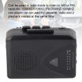 Cassette Player Tape Player Portable Cassette Player Classic  Multifunction Supports AM FM Radio Stereo Compact Tape Player. 
