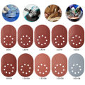 100Pcs 5inch Sandpaper 8 Hole 80Grit-3000Grit Mixed Sanding paper Round Auto Self-adhesive Sand 125mm Sanding Pad Polishing Tool. 