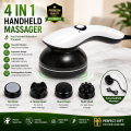 Handheld Cellulite Body Massager, Electric Body Sculpting & Full Body Massage Machine with 4 Massage Heads for Legs, Waist & Body. 