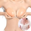 Silicone breast patch silicone invisible bra thickened push-up breast patch bra strapless underwear silicone bra. 