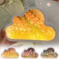 DIY Cloud Mirror Tulip Lamp Night Light Girl Bedroom Ornaments Photo Frame Handmade Glass Bedside Sleep Light Christmas Gifts. 