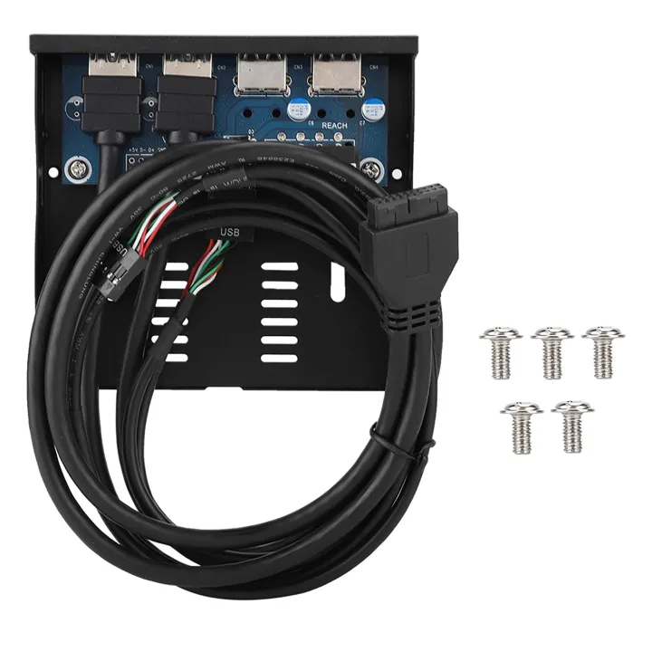 USB%202.0%20Floppy%20Drive%20Front%20Panel%203.5-inch%2019PIn%20T9%20Pin%20High%20Speed%20USB3.0+USB2.0%204-Port%20Floppy%20Drive%20Front%20Panel%20-%20Image%206