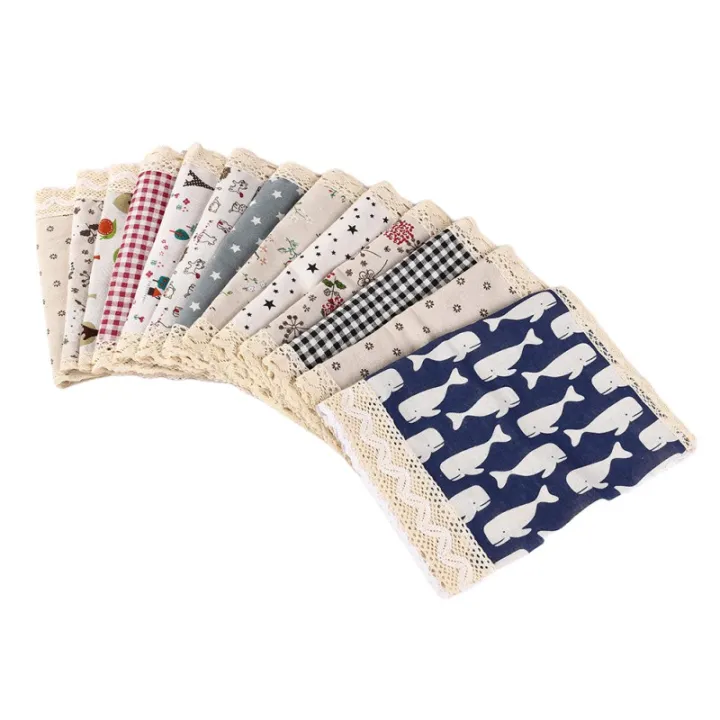 1 PCS Floral Linen Lace Microwave Oven Cover Greaseproof Double Pocket Dust Cover Microwave Oven Cover  Kitchen Accessories