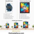 Shehzada Decor Pack of 2 Success & Struggle Motivational Wall Frames | Colorful Mistakes Quote Art | Premium Wooden Glass & No-Drill Sticky MDF Laminated Photo Tiles | 4x6 6x8 8x12 Inch | Best Price Pakistan | Home Office Room Wall Decoration Items. 