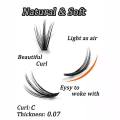 ANLINNET Eyelash Extension Clusters – 100 Clusters . 