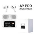 A9 Pro Touch Screen Airpods Pro - ANC/ENC Wireless Bluetooth Earbuds, LCD Display, Super Bass And Pop-Up Feature.. 