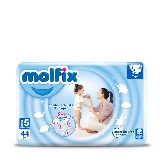 Molfix Baby Diaper Belt Size 5 Junior 11-18kg 44 Pieces Turkey