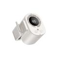 Mini Clip-On Car Fan With Temperature Display Summer Cooling USB Rechargeable Fan For Car Sun Visor White Gray Purple. 
