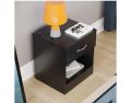 Bedside Table Bedroom Locker  Pumping Small Study Bathroom with Lock Living Room Corridor Thicken Solid Wood White (24*15*15 Inches). 