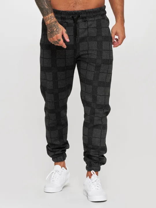 2024%20New%20Fashion%20Men%20Pants%20Mid%20Waist%20Slims%20Fit%20Male%20Sweatpants%20Plaid%20Checkered%20Side%20Stripe%20Trousers%20Summer%20Work%20Casual%20Pants%20-%20Image%203