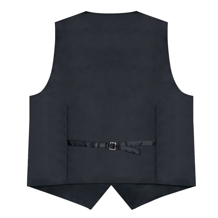 Suit%20Vest%20With%20Bow%20Tie%20Pocket%20Square%20Cufflinks%20Light%20Blue%20Black%20Red%20Paisley%20Luxury%20Wedding%20Prom%20Tuxedo%20Waistcoat%20for%20Men%20-%20Image%204