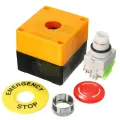 Switch emergency stop button mushroom head emergency stop button switch 22mm lay37. 