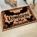 VIKAMA Halloween Carpet Bat Unwelcome Personality Carpet Door Mat Non-Slip Floor Mat Dark Series Outdoor Carpet Home Decoration.
