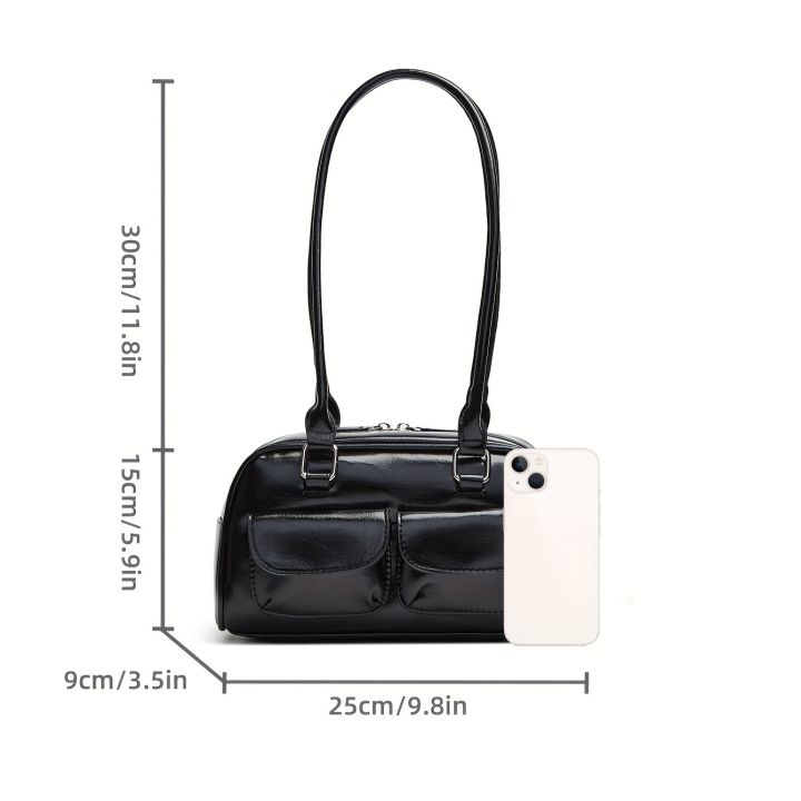 New%20women's%20bag%20fashion%20niche%20oil%20wax%20leather%20bowling%20bag%20multi-pocket%20armpit%20bag%20commuting%20handbag%20single%20shoulder%20bag%20-%20Image%207