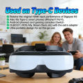 Head-Mounted Display with HDMI Input and Built-In Battery, Allowing Connection to a Variety of Devices..