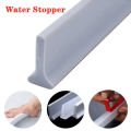 Silicone Water Stopper Self-Adhesive Bendable Flexible Water Retaining Strip Bathroom Door Dry Wet Separation Shower Dam Barrier. 