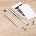 Metal Mechanical Pencil set with pencil grip Leads Art Drawing Student Office Supplies 0.3/0.5/0.7/0.9/1.3/2 mm Automatic Pencil.