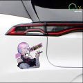 Cyberpunk anime Edge Runner 2D car sticker, Lucy waterproof car and motorcycle computer case sticker. 
