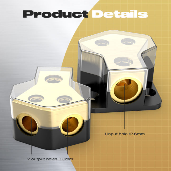 Distribution%20Block%20Car%20Audio,%202%20Way%200/2/4%20Gauge%20in%204/8/10%20Gauge%20Out%20Amp%20Power%20Distribution%20Block%20Car%20Audio%20Splitter%20for%20Vehicles%20-%20Image%204