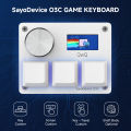Sayodevice O3C Keyboard Rapid Trigger Hall Magnetic Switches For OSU Geometry Dash Rhythm Games DIY Keys Screen Image RGB Light. 