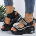 Summer New Round Toe Thick Sole Comfortable Casual Sandals Fashionable and Elegant High Heel Sandals for Women.