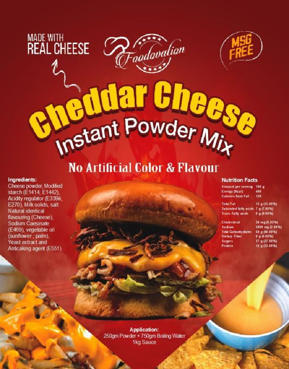 Cheddar Cheese Instant Sauce powder 100gm