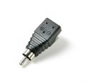 2PCS High Quality Speaker Wire A/V Cable To Audio Male RCA Connector Adapter Jack Press Plug To Audio Mono Channel Plug. 