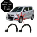 Wagon R Fender shield ( 2 ) pieces Right and left side ( Save your car from Rust ) front both side Black colour Suzuki wagon r. 