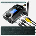 Multi-Function Bluetooth Audio Transmitter Receiver 3.5mm AUX Optical Coaxial Stereo Wireless Adapter DAC Converter For TV PC. 