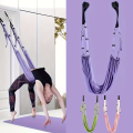 Yoga Stretch Strap Aerial Pilates Fitness Training Band Women Hammock Stretch Trainer with Door Anchor Gym Belt for Home Gym Use.