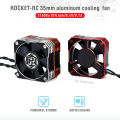 Rocket 35mm Metal Motor Cooling Fan 8.5V/21000RPM Heat Dissipation Cooling Fan for 1/10 1/12 1/8 RC Car Sensored Brushless Motor.