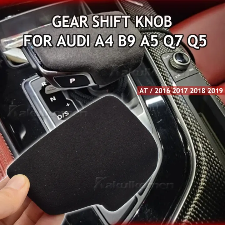 Black%20Perforated%20Leather%20Selector%20Lever%20Handle%20Gear%20Shift%20Knob%20Handball%20Cover%20for%20Audi%20A4%20B9%20A5%20Q7%204M1%20713%20139F%20Q5%202016-2019%20-%20Image%207