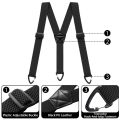 Hidden Suspenders for Men Heavy Duty Work Under Y Back Suspender Clothes 1.5 Inches with 3 Snap Loop. 