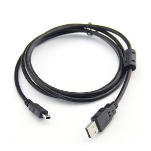 Bornilshop Dslr Usb 20-Male To Mini-B Male Cable Camera - Canon - Only For 15M-Black - Connect Camerseamlessly Dslr Usb Cable