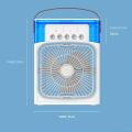 Portable Humidifier Fan AIr Conditioner Household Small Air Cooler Hydrocooling Portable Air Adjustment For Office 3 Speed Fan. 
