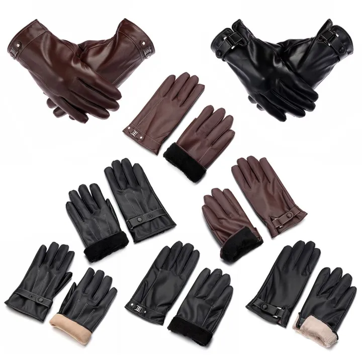 Men's%20Fleece%20Thermal%20Leather%20Gloves%20Winter%20Warm%20Touch%20Screen%20Windproof%20Waterproof%20Driving%20Gloves%20Full%20Finger%20Black%20Gloves%20-%20Image%204