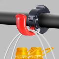 Cycling Helmet Shopping Bag Convenient Hook, No-Drill Bicycle Handlebar Hook, Multifunctional Cycling Accessory, Bicycle Mountain Bike Hook, Universal Front-Mounted No-Drill Hook for Electric Bikes, Road Bikes, and Scooters.