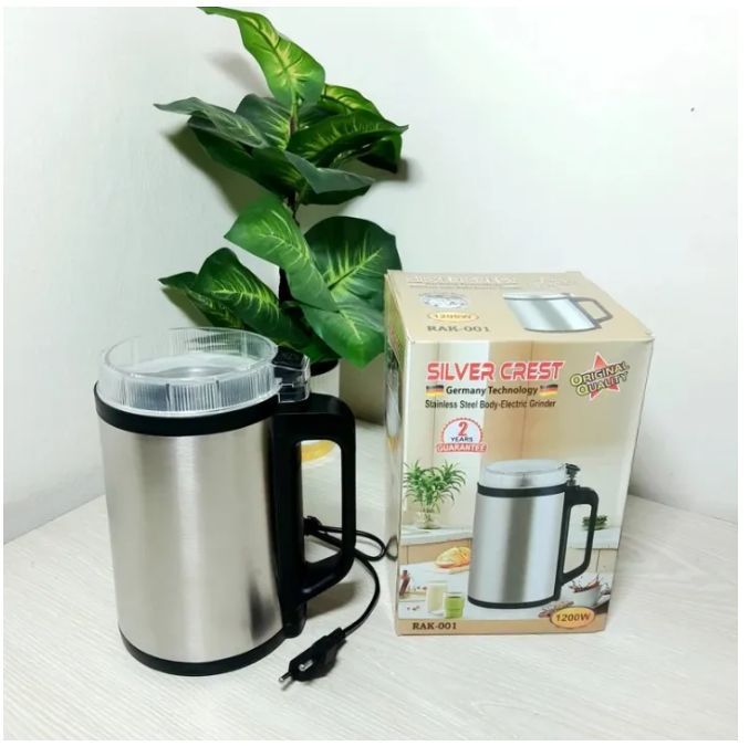 Silver Crest Stainless Steel Electric Mini Grinder 1200 Watt