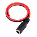 12V DC FEMALE JACK WITH 22CM WIRE 1 PCS. 