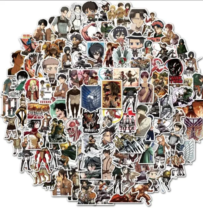 Attack%20on%20titan%20Stickers%2010/25/50%20pcs%20stickers%20-%20Image%202