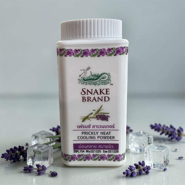 Snake%20Brand%20Cooling%20Powder%20%E2%80%93%20Classic%20Red%20&%20Lavender%20%7C%20Cooling%20Body%20Powder%20for%20Heat,%20Sweat%20&%20Prickly%20Heat%20-%20Image%202