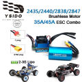 2435/2440/2838/2847 Brushless Motor 35A/45A ESC Combo for Wltoys 124016 Remo Hobby XLH Timaya Redcat 1/12 1/14 1/16 RC Boat Car. 