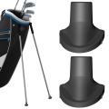 Golf Stand Bag Rubber Feet 2pcs Rubber Golf Bag Feet Attachment Durable Black Feet Replacement Necessary For Golf Bag Stand. 