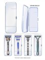 Manual Shaver Storage Box Specialized Tool Holder For Business Trips Double-Layer Multifunctional Portable.