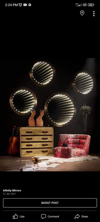 round infinity mirror