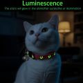 4 PCS Cute Glow Cat Collars Breakaway with Bell & Moons Stars,Kitten Collar for Girl Boy Cats Puppy, Cat Accessories. 
