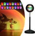 Remote Control RGB Sunset Lamp Projector 16 Colors Changing RGB | Mobile Photography Backgrounds Accessories Lighting Kit Wallpaper. 