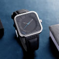 TOMI Fashion Simple Black Quartz Watch Men's and Women's Square High Quality Elegant Men's Watch Leisure Calendar Quartz Watch. 